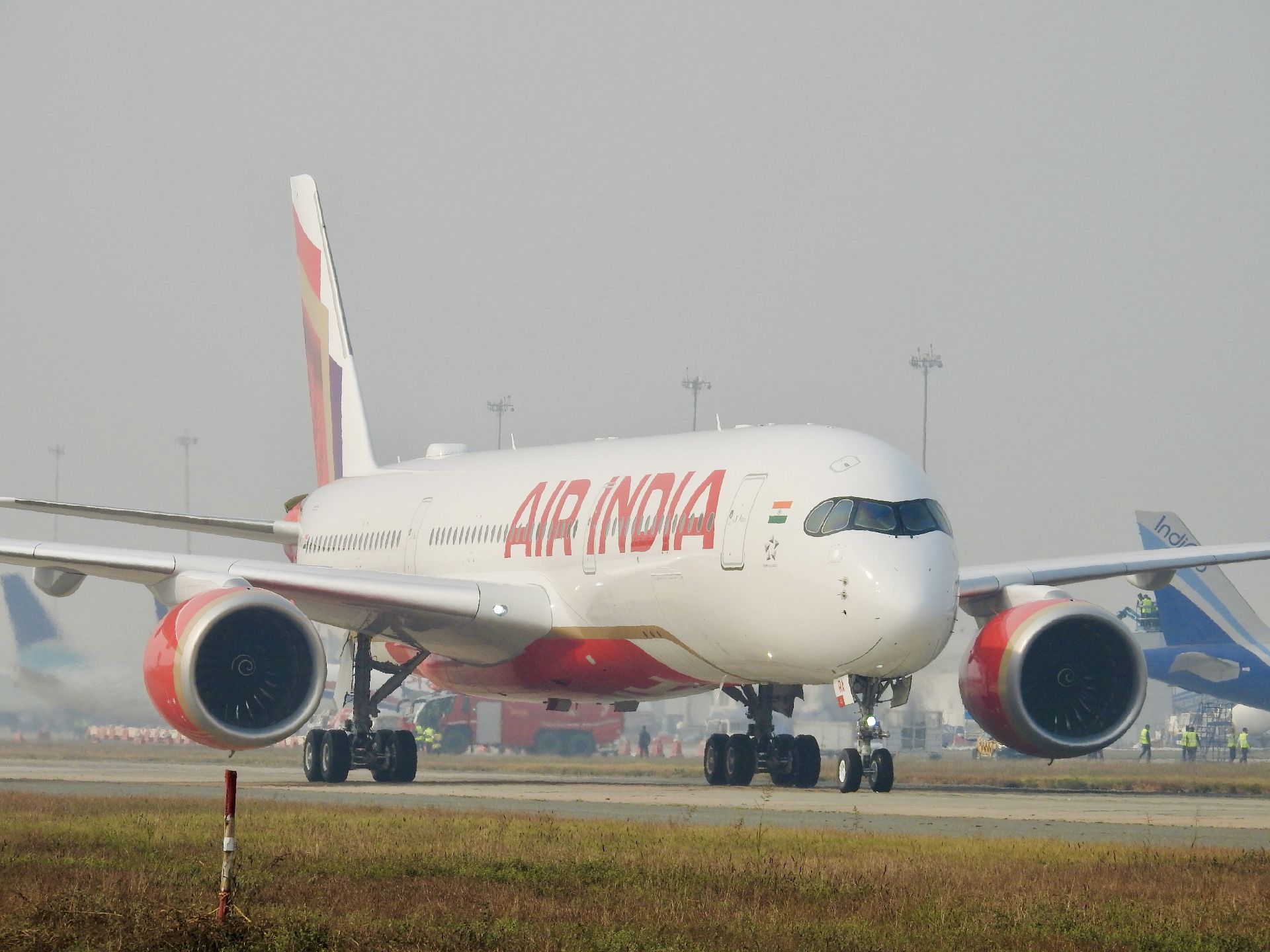 První A350-900 pro Air India. Foto: New Delhi Airport
