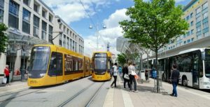 Tramvaj Stadler TINA pro Gera Verkehrs- und Betriebsgesellschaft  mbH. Foto: Stadler Rail
