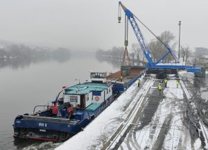 Přeprava transformátorů z Lovosic směr Německo a Polsko. Pramen: ŘVC