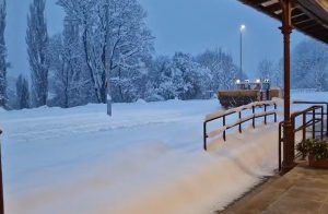 Úklid sněhu na železnici. Foto: Jan Šindelář / Zdopravy.cz