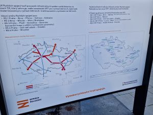 Výstavka o budoucnosti VRT tratí u stanice Praha - Zahradní Město. Foto: Zdopravy.cz, Jan Nevyhoštěný
