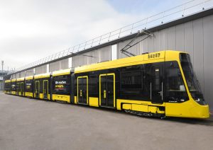 První tramvaj Stadler TINA pro Basilej. Foto: Stadler Rail