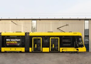První tramvaj Stadler TINA pro Basilej. Foto: Stadler Rail