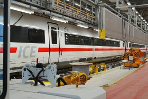 Nové servisní zázemí pro údržbu jednotek ICE 4 v Cottbusu. Foto: Deutsche Bahn