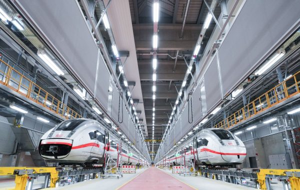 Nové servisní zázemí pro údržbu jednotek ICE 4 v Cottbusu. Foto: Deutsche Bahn