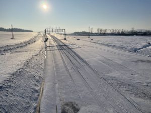 Stavba dálnice D3 Hodějovice - Třebonín (leden 2024). Autor: Zdopravy.cz/Jan Šindelář