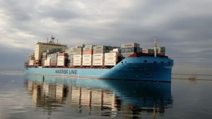 Loď na lince přepravní firmy Maersk. Pramen: Maersk