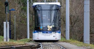 Nová tramvaj Stadler Tramlink pro Jenu. Foto: Jenaer Nahverkehr
