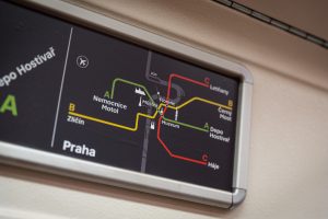 Alternativní zjednodušená verze jezevčíků v pražském metru. Foto: PID