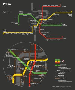 Upravené dopravní schéma v pražském metru. Foto: PID