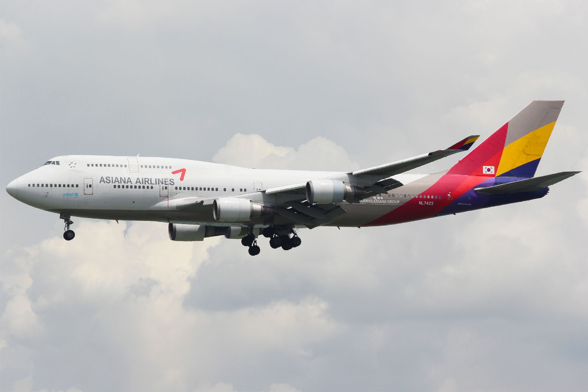 Boeing 747-400 společnosti Asiana Airlines. Foto: Afpwong / Wikimedia Commons