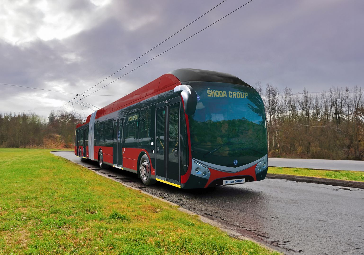 Trolejbus 33TR pro České Budějovice. Pramen: Škoda Group