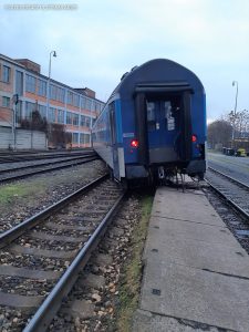 Vykolejení osobních vozů ve Zlíně. Foto: Správa železnic