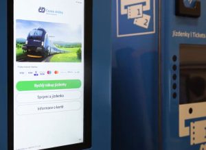 Nový prodejní terminál ve vlaku ČD. Foto: České dráhy