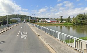 Most přes Moravu v Napajedlech. Foto: Google Street View