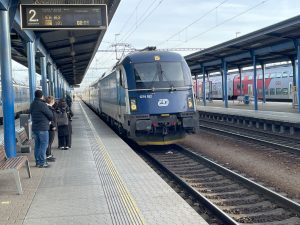Vlak EC 101 do Vídně v Břeclavi. Foto: Jan Sůra / Zdopravy.cz
