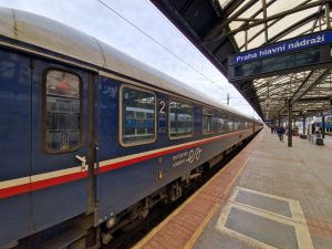 První noční vlak European Sleeper dorazil z Bruselu do Prahy. Foto: Zdopravy.cz, Jan Nevyhoštěný