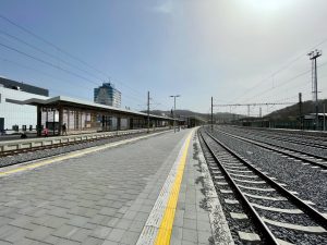 Železniční stanice Vsetín v rekonstrukci.
Foto: Zdopravy.cz / Vojtěch Očadlý