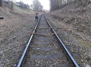 Překážka na trati Liberec - Hrádek nad Nisou. Pramen: SŽ