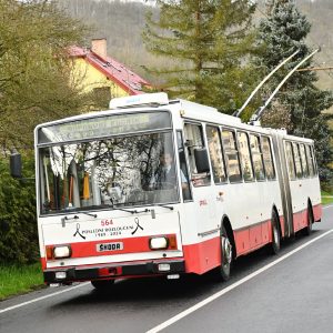 Rozlučka s trolejbusy Škoda 15Tr v Ústí nad Labem. Foto: DPMÚL
