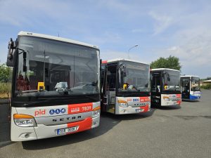 Autobusy Setra 415 ČSAD Slaný. Foto: ICOM Transport