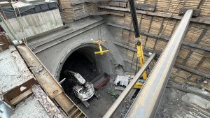 Výstavba metra D.
Foto: DPP