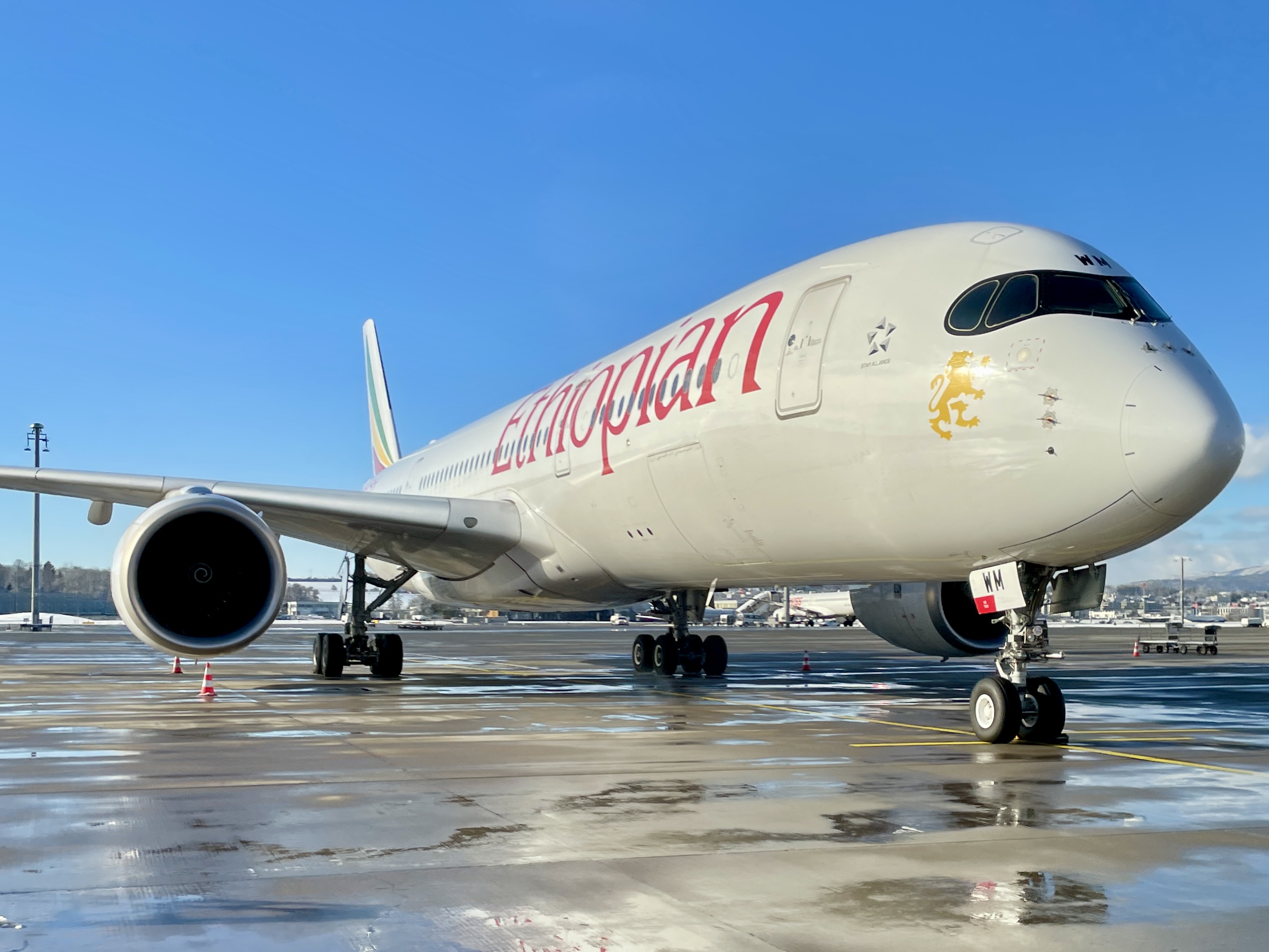 Airbus A350 letecké společnosti Ethiopian Airlines. Foto: Zdopravy.cz / Vojtěch Očadlý