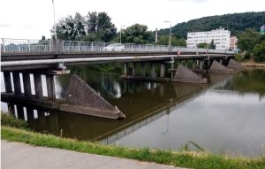 Původní podoba mostu v Napajedlech. Foto: Ředitelství silnic Zlínského kraje
