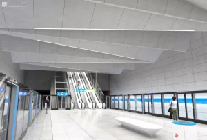 Vizualizace stanice metra D Libuš. Zdroj: DPP