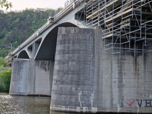 Rekonstrukce Branického mostu v Praze (stav květen 2024). Foto: Zdopravy.cz / Jan Nevyhoštěný