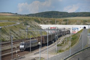 Francouzské vyústění Eurotunelu. Foto: By Florian Fèvre - Own work, CC BY-SA 4.0