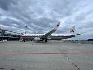 Oslavy 20. výročí linky TAP Air Portugal do Prahy.
Zdroj: Letiště Praha