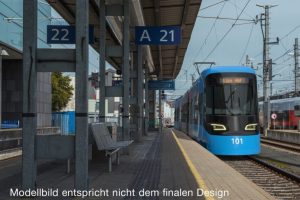Regional-Stadtbahn Linz, vizualizace. Pramen: Schiene OÖ