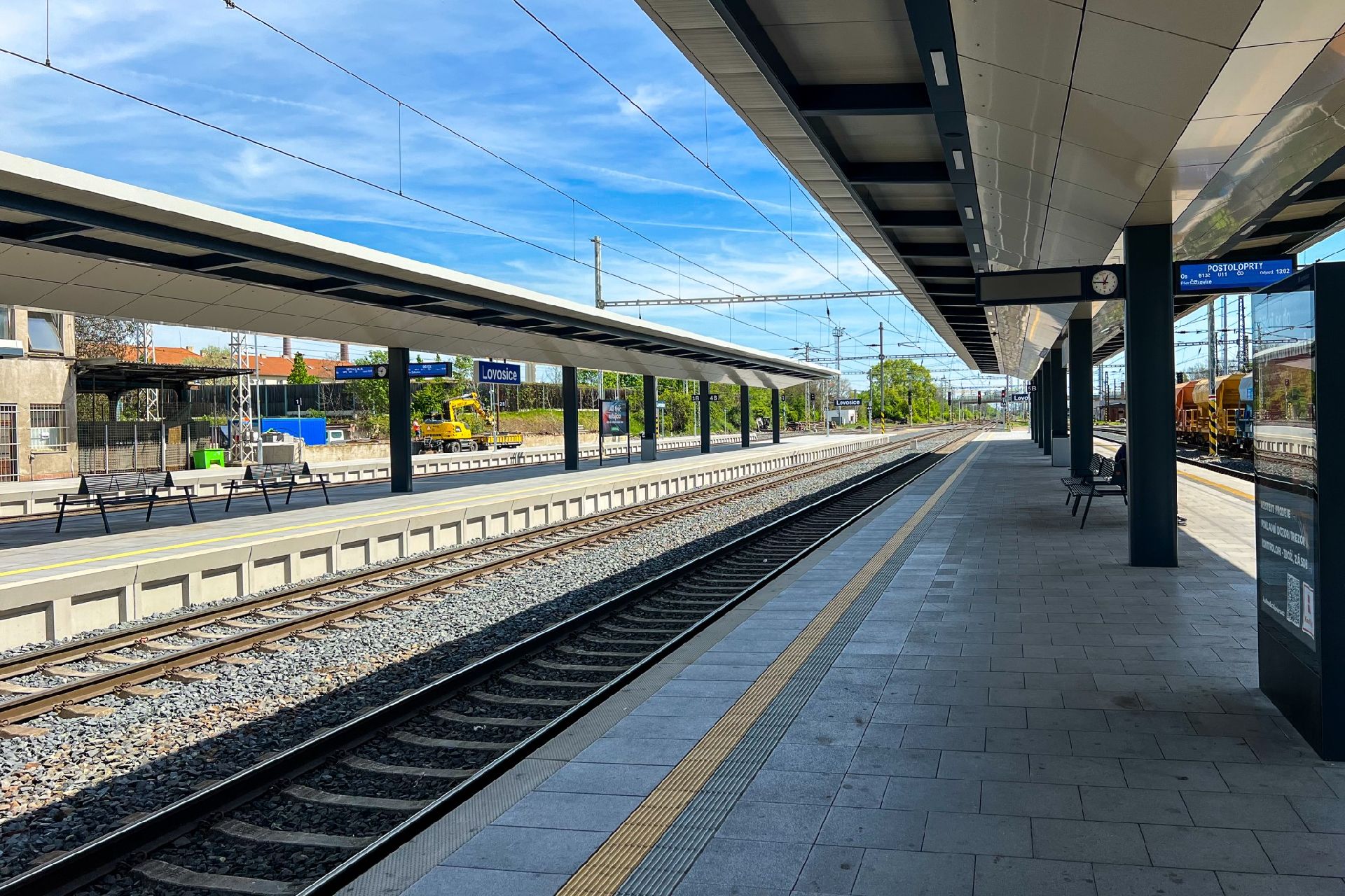 Nová nástupiště v Lovosicích. Foto: Správa železnic