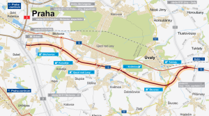 Dálniční přeložka silnice I/12 mezi Běchovicemi a Úvaly. Zdroj: ŘSD
