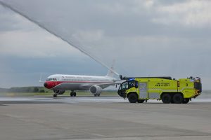 Oslavy 20. výročí linky TAP Air Portugal do Prahy.
Zdroj: Letiště Praha
