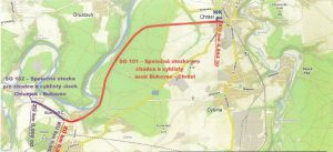 Mapa nové cyklostezky Chrást - Plzeň. Foto: Správa a údržba silnic Plzeňského kraje