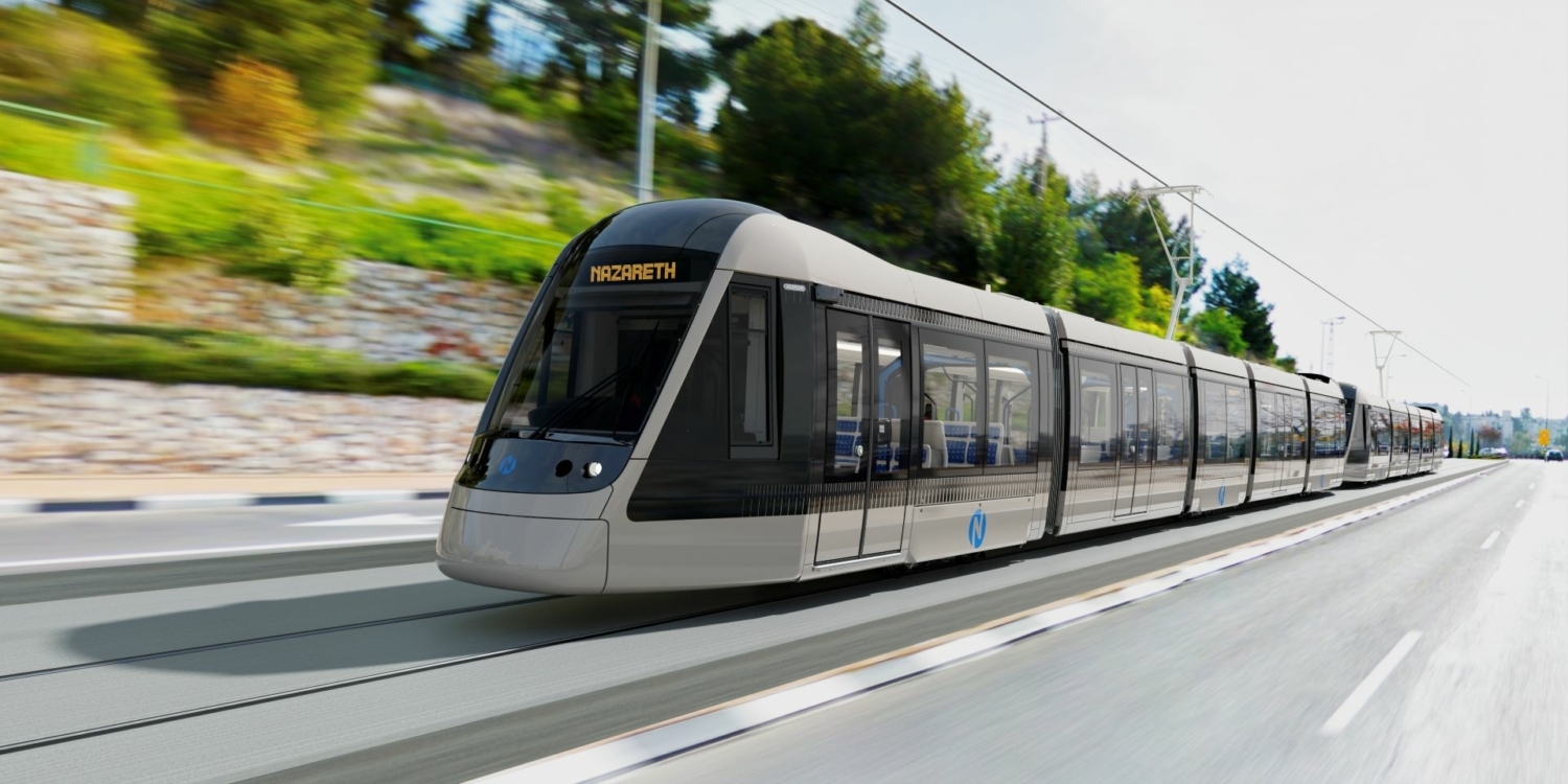 Tramvaj Alstom Citadis pro novou tramvajovou trať z Haify do Nazaretu. Foto: Alstom