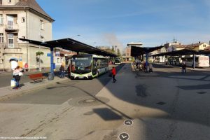 Autobusové stanoviště Třinec - aktuální stav. Zdroj: Mapy.cz