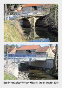 Zbourané mosty nahrazené novostavbami. Foto: Květnický mlýn - Kryštof Hošek