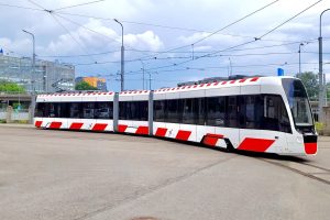 Nová tramvaj Pesa Twist pro Tallin. Foto: PESA