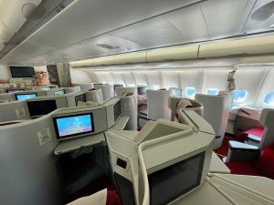 Na palubě Airbusu A330 Hainan Airlines.
Foto: Vojtěch Očadlý / Zdopravy.cz
