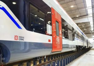 Nová čínská elektrická jednotka pro srbské dráhy Srbija voz. Foto: CRRC