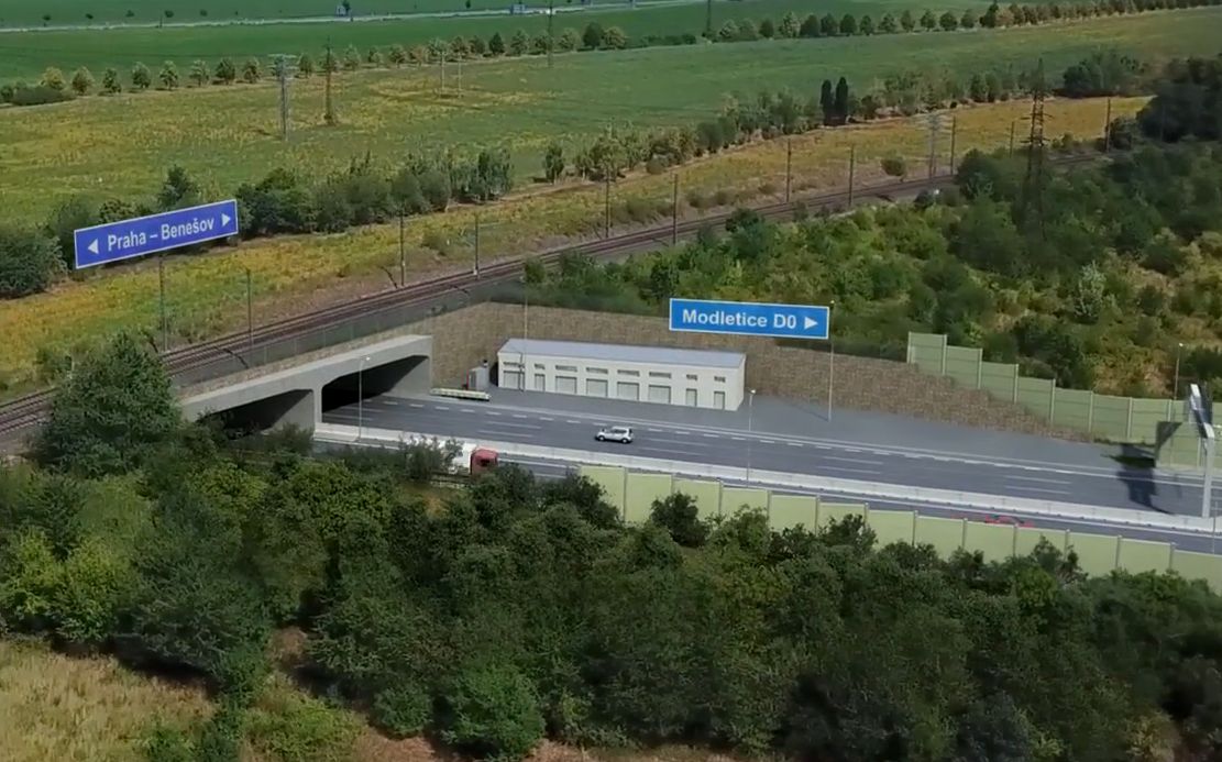 Tunel u Říčan na budoucí části Pražského okruhu. Foto: ŘSD