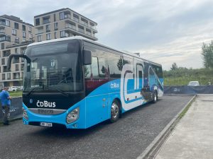 Nekolejovou dopravu zastupuje v Ostravě autobus Iveco Crossway pro ČD Bus a náhradní autobusovou dopravu. Foto: Jan Sůra / Zdopravy.cz