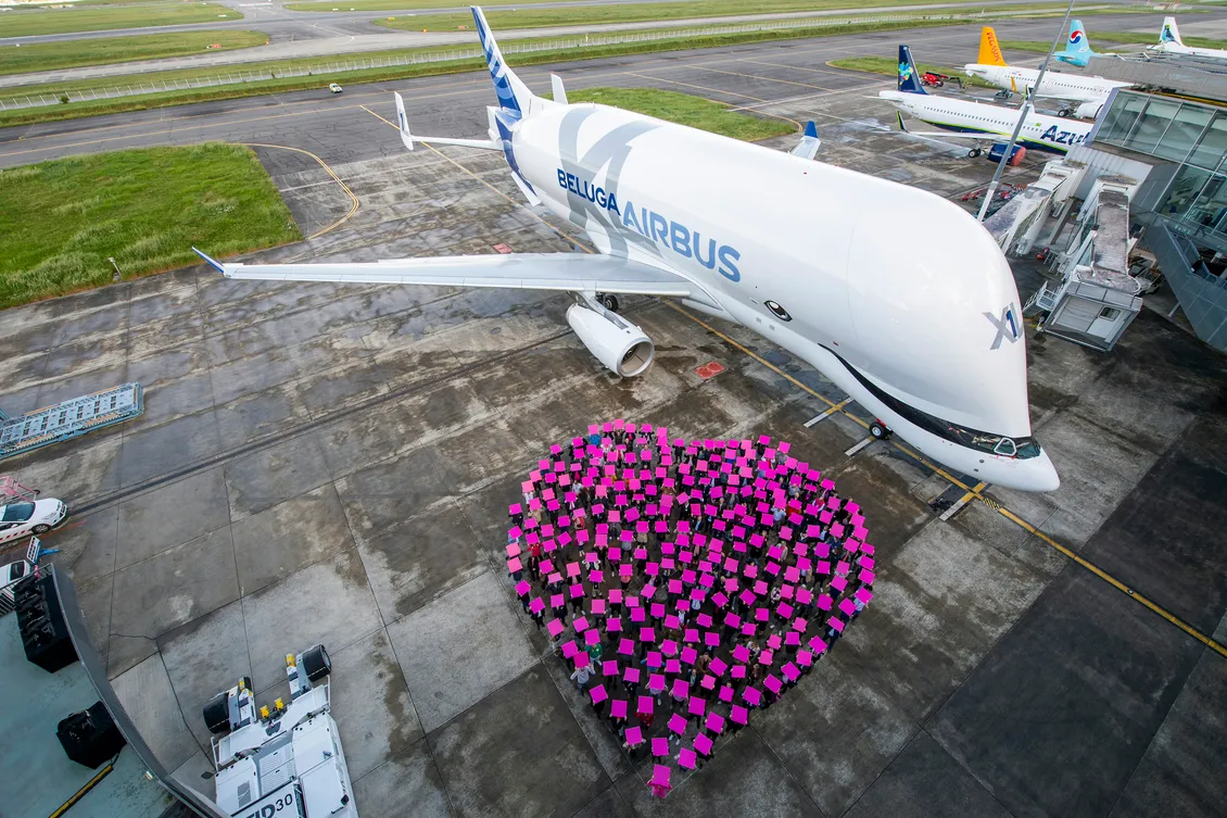 Poslední dodaná BelugaXL. Zdroj: Airbus