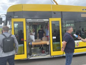 Testování tramvaje s prvky autonomní mobility v Plzni. Autor: Zdopravy.cz/Jan Šindelář