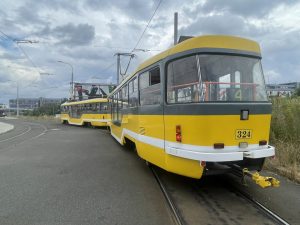 Nová trať k univerzitě slouží také jako zkušební polygon pro autonomní tramvaj. Autor: Zdopravy.cz/Jan Šindelář