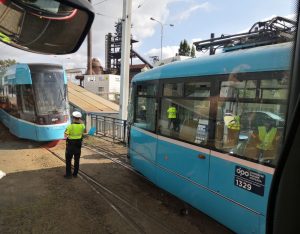 Srážka tramvají v Ostravě. Foto: HZS MSK