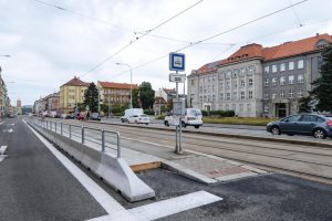 Úprava tramvajové zastávky v Plzni. Foto: M. Pecuch / Plzen.eu